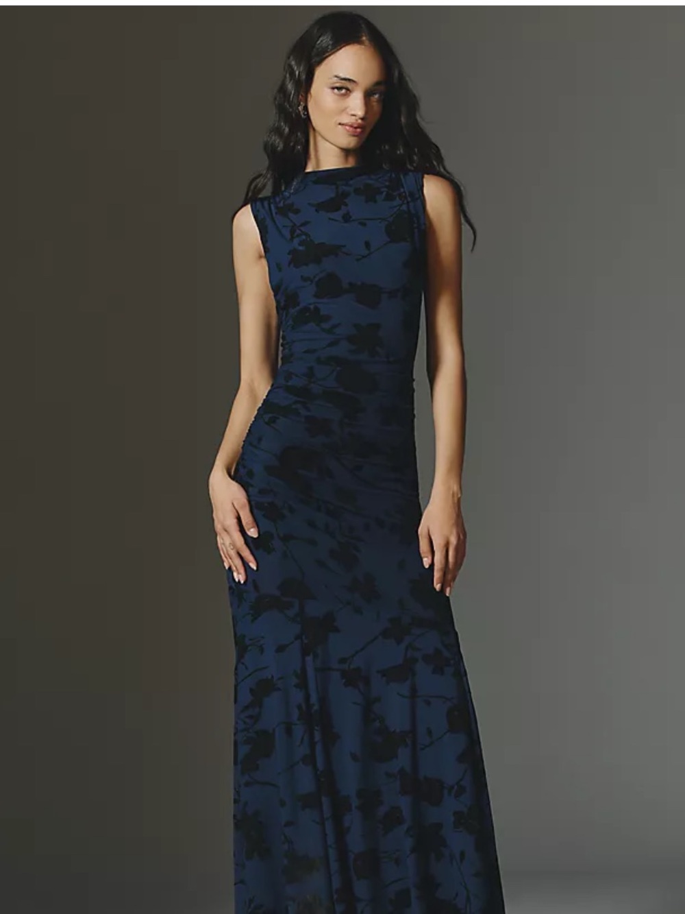 Rails Cosmos Sleeveless High Neck Ruched Maxi Dress